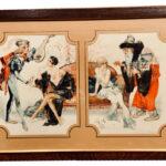 Personnages Aquarelle Satirique