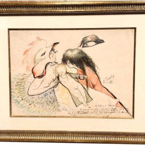 Aquarelle Encadrée