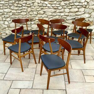 chaises vintage années 60 Design Scandinave