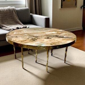 table basse en laiton