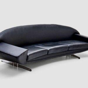 Canapé cuir design scandinave des années 1960/70 de Johannes Andersen