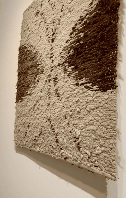 Détail de texture tapisserie ancienne avec effet d'ombre et montage flottant