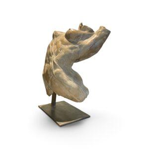 Sculpture torse de femme en bronze par Jean Gabriel Mondie intitule Salome dansant fondue a la cire perdue