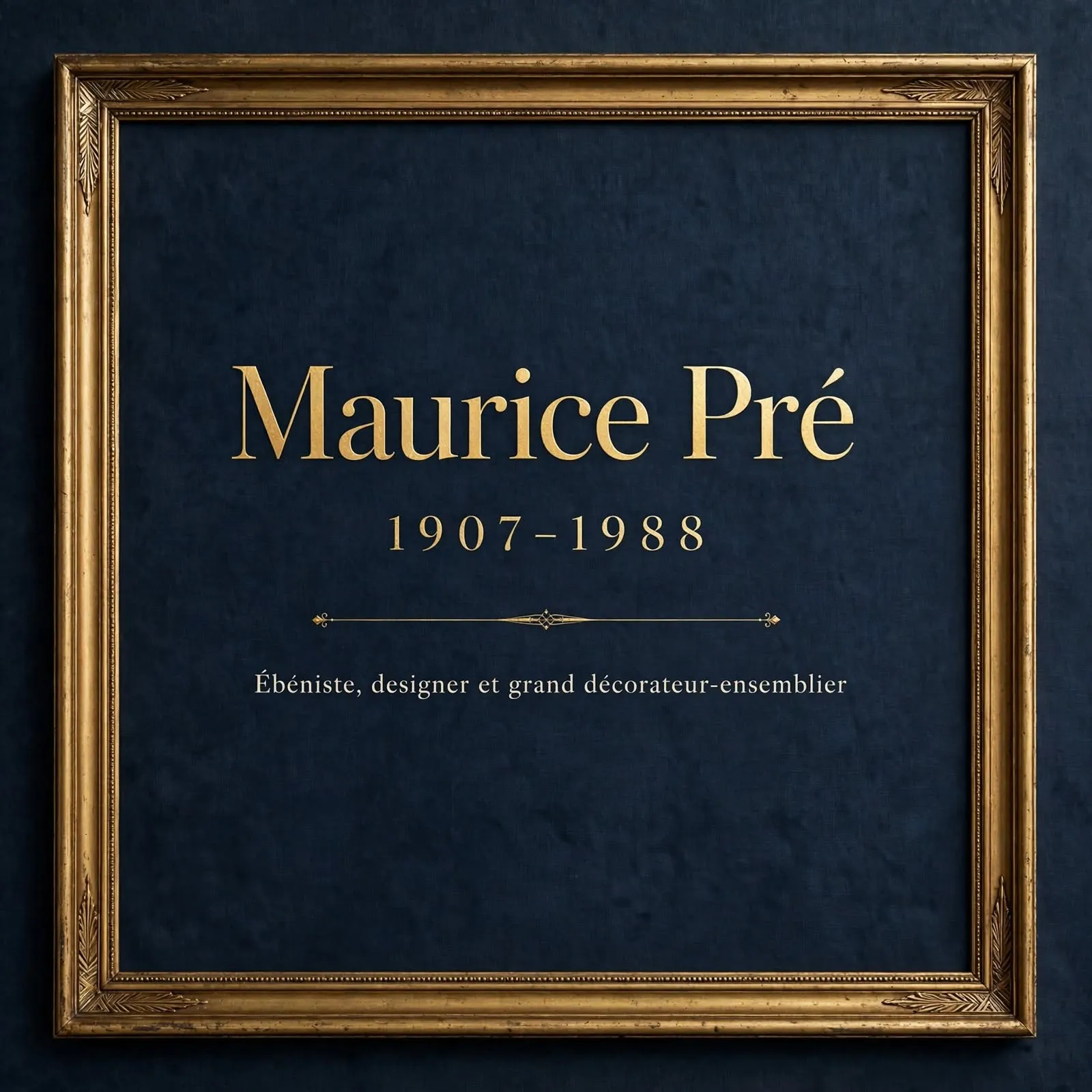 Maurice Pré (1907-1988) était un ébéniste, designer et grand décorateur-ensemblier
